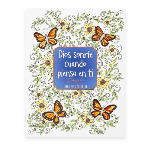Dios Sonrie Cuando Piensa En ti - Libro Para Colorear