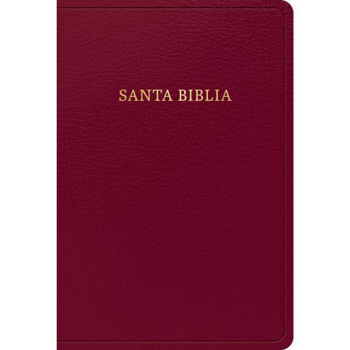 Biblia RVR1960 Tamaño Manual, Imitación Piel, Color Vino Letra Grande Con Indice