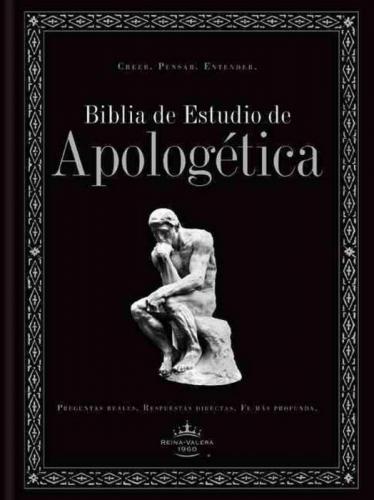 Biblia RVR 1960 de estudio de Apologética, negro, tapa dura
