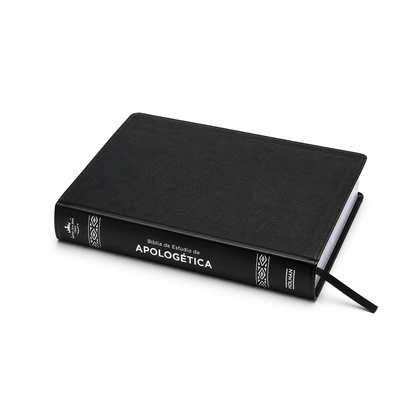 Biblia RVR60 Apologética Estudio Imitación Piel Negro Tamaño Grande