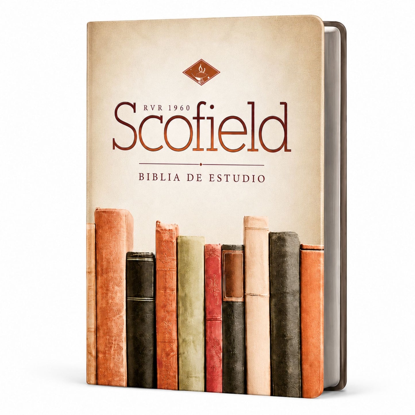 Biblia RVR60 Scofield Estudio Imitación Piel Café Tamaño Manual