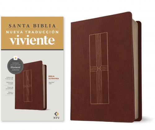 Biblia NTV Imitación Piel Tamaño Manual UltraFina, Color Café