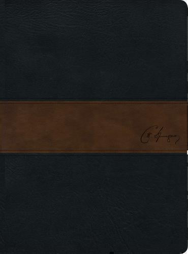 Biblia de estudio Spurgeon RVR1960, color negro/marrón símil piel