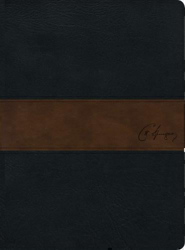 Biblia de estudio Spurgeon RVR1960, color negro/marrón símil piel