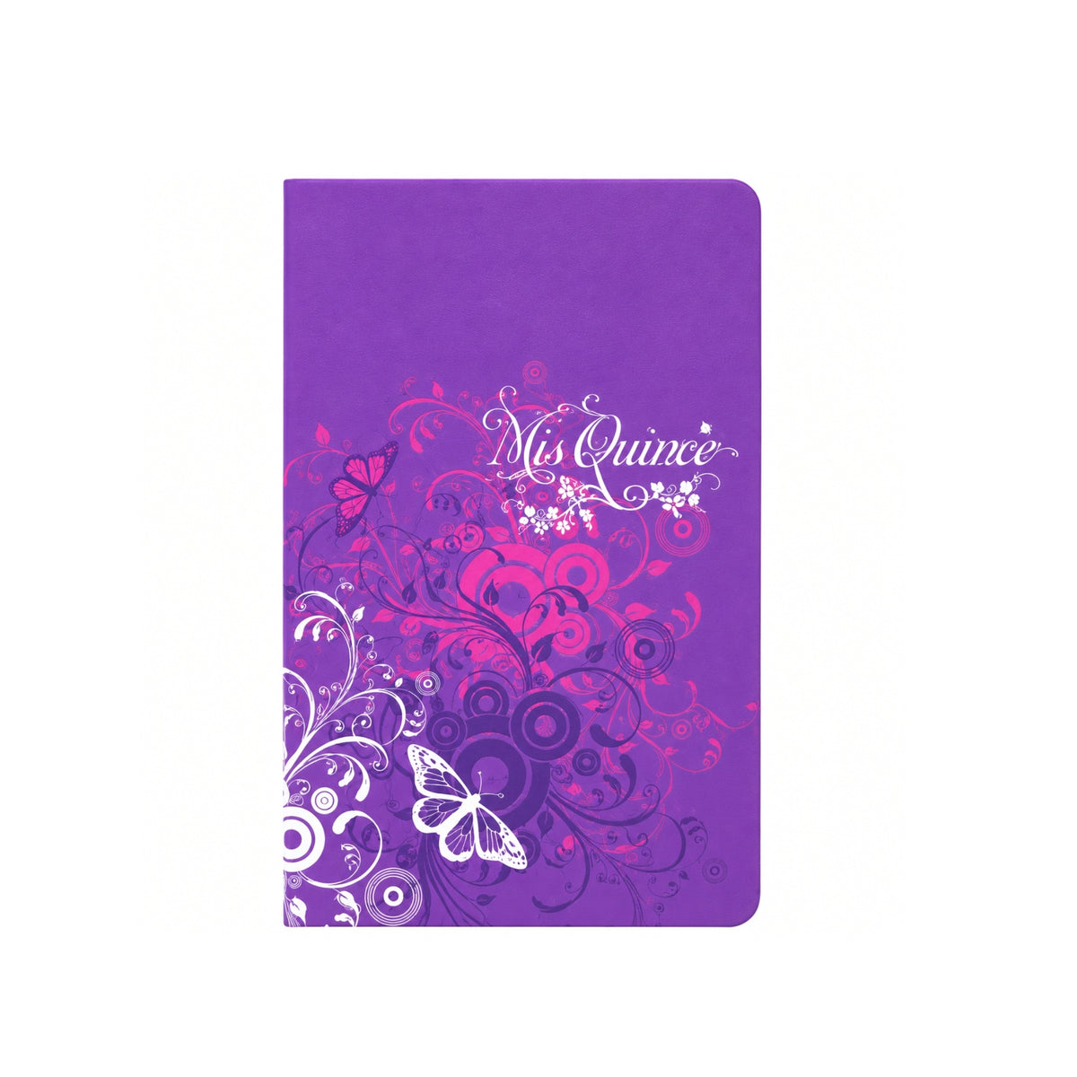RVR1960 Bible My Quinceañera, Amethyst with Butterflies, Leathersoft, Silver Edges