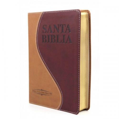 Biblia Letra Grande 12 Puntos Reina Valera Antigüa 1909 Imit. Piel Café