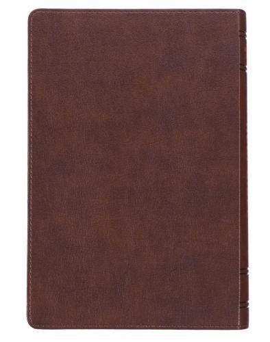 KJV Imitation Leather Bible, Brown, Lion Design
