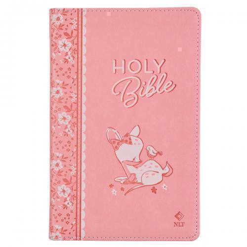 Biblia NLT Imitación Piel, Tamaño Manual, Color Rosa