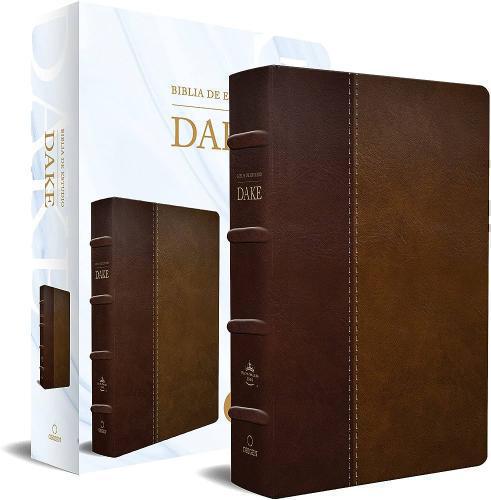 RVR 1960 Dake's Study Bible, large print, brown duotone leather