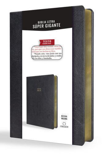 RVR1909 Bible, Super Giant Print, Leathersoft, Black