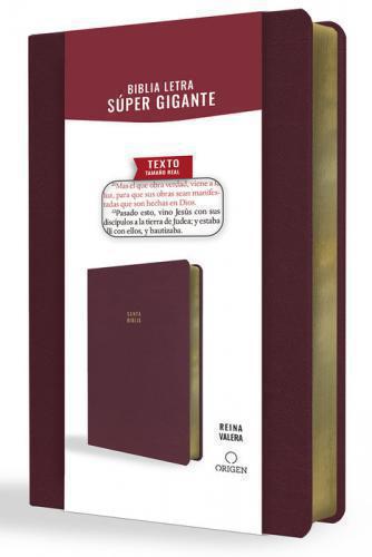 RVR1909 Bible, Giant Print, Imitation Leather, Wine