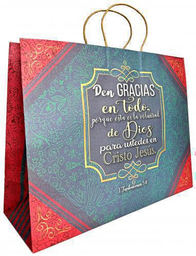 Bolsa Para Regalo, Tamaño Grande, Den Gracias