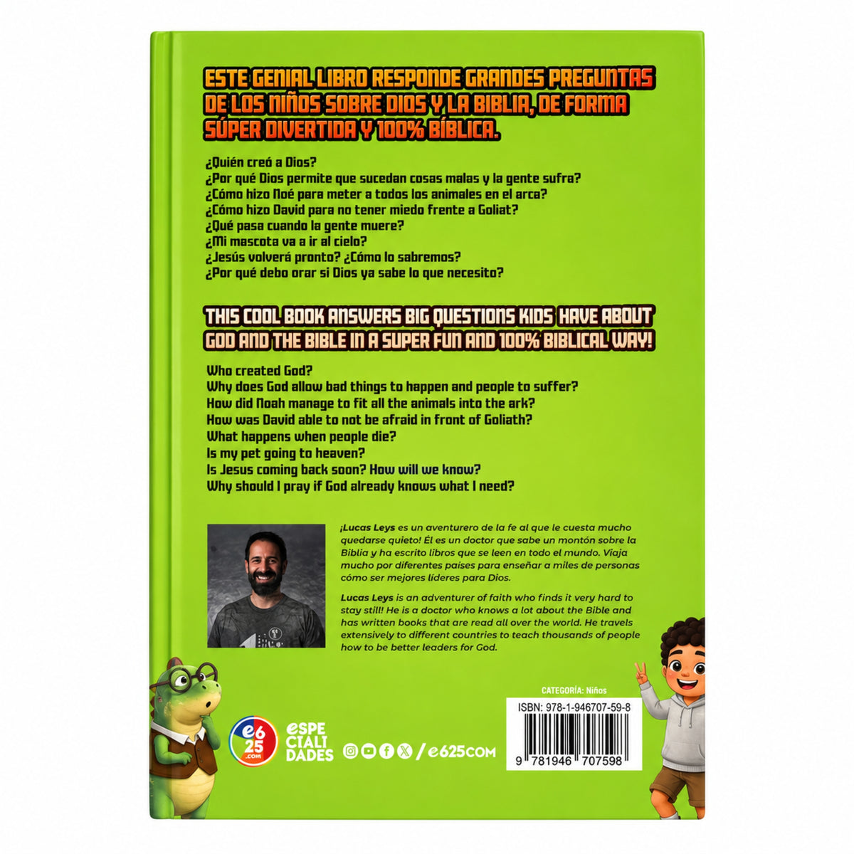 Preguntas y respuestas bíblicas para niños bilingue por Lucas Leys