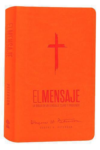 The Message Bible, Imitation Leather, Orange Design