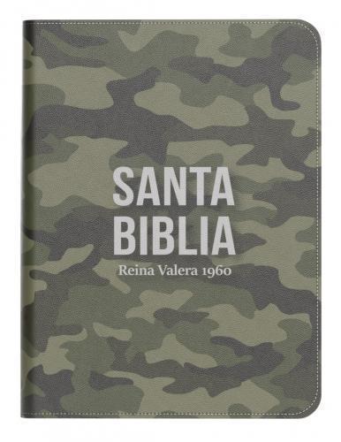 RVR 1960 Bible, Camouflage Collection, Imitation Leather, Compact Size