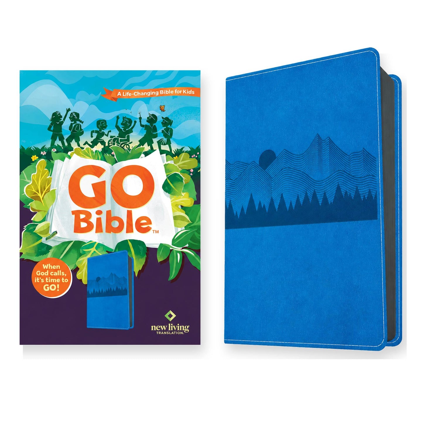 Biblia NLT, Imitación Piel Go Bible Blue Mountains