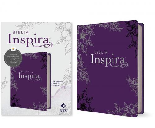 NTV Inspire Bible, Faux Leather Hardcover, Lavender Design