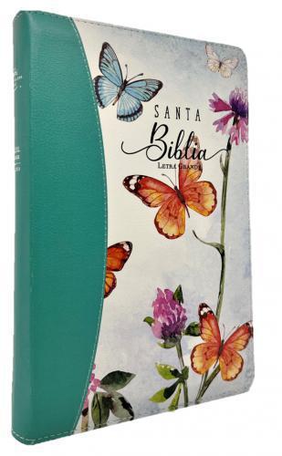 RVR1960 Bible, Excellence Collection, Handheld Size, Imitation Leather, Aqua Color