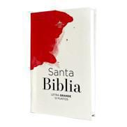 Biblia Tapa Flex, Tamaño Manual, Diseño Pintura Roja