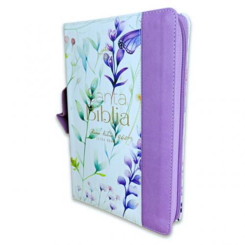 Biblia Reina Valera 1960, Imititación Piel, Tamaño Manual Con Cierre, Indice
