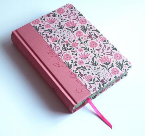 RVR 1960 Study Bible Hardcover, Pink Floral