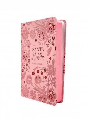 Biblia Reina Valera 1960, Tamaño Manual, Rosa Floral