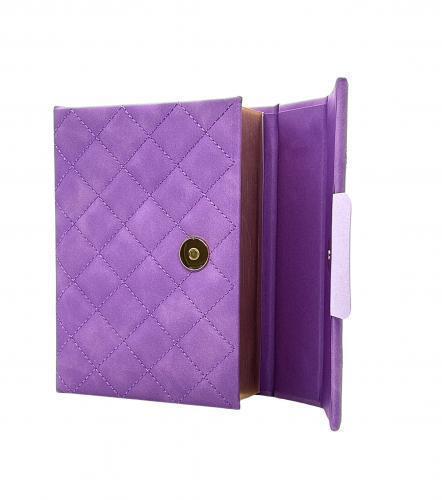 Large Print Purple Reina-Valera 1960 Bible with Handle and Magnetic Clasp