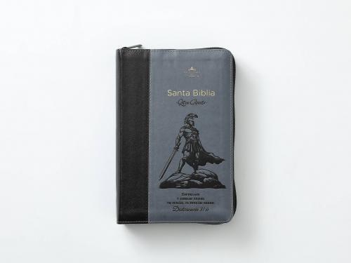 Biblia RVR1960 Imitacion Piel, Tamaño Manual, Color Negro Con Cierre