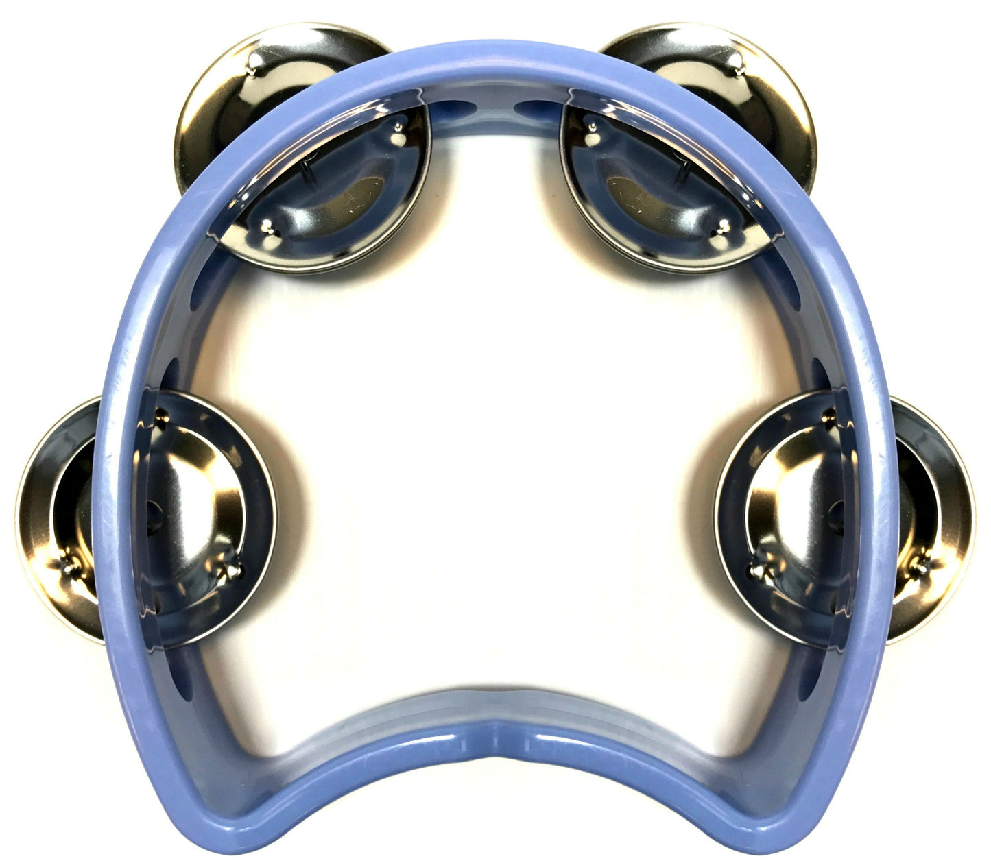 Blue Small Half Moon Tambourine