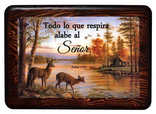 Wooden Plaque - Let everything that has breath praise the Lord. Psalm 150:6
