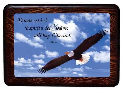Cuadro de Madera - Donde esta el Espiritu de Señor, 2 Corintios 3:17
