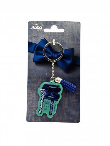 Llavero Acrílico con Tassel “El hombre que tiene confianza en Dios"  Salmo 84:5