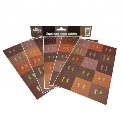 Indices para Biblia; Diseño Marron
