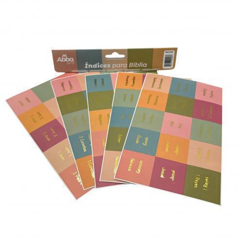 Indices para Biblia; Diseño Coral