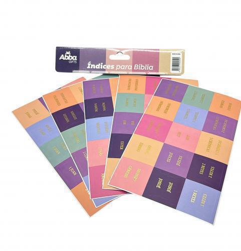 Indices para Biblia, diseño rosa/lila