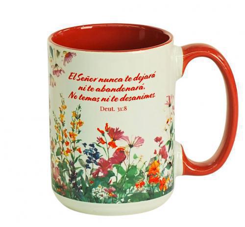 Taza de 16 onzas, Colección Confianza - “El Señor nunca te dejará ni te abandona