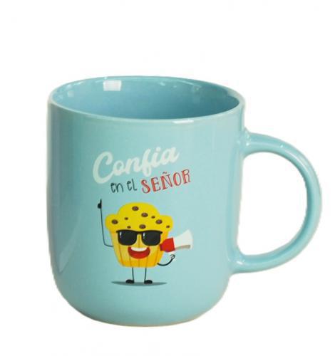 Taza de 14 onzas Coleccion Compartela; Confia en el Señor