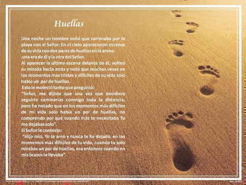 Poster Huellas En La Arena
