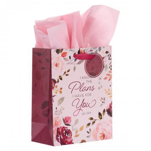 Bolsa para regalo, mediano "The plans I have for You" Jeremiah 29:11