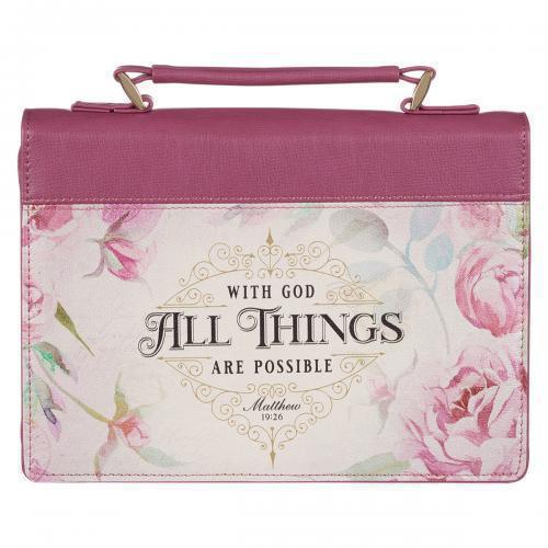 Forro Tamaño Grande, Sentipiel Color Rosa Floral: All things are possible Mattew