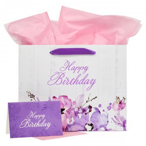 Bolsa Para Regalo, Tamaño Grande; Happy Birthday