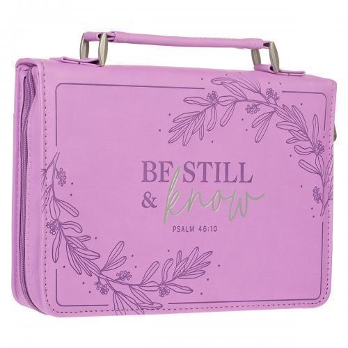 Forro Para Biblia Tamaño Mediano - Be Still & Know