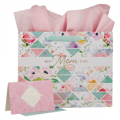 Bolsa para Regalo, Tamaño grande, "Best Mom Ever"