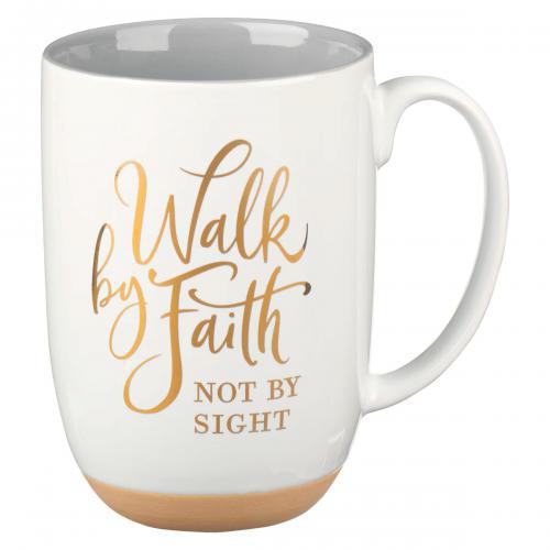 Taza de cerámica 15 oz “Walk by Faith, Not by Sight”