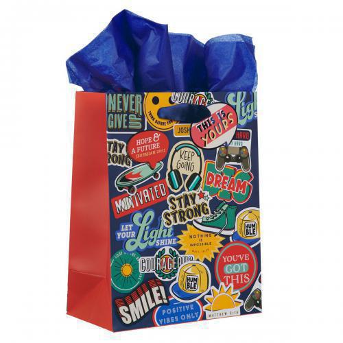 Bolsa Para Regalo, Tamaño Mediano; Stay Strong