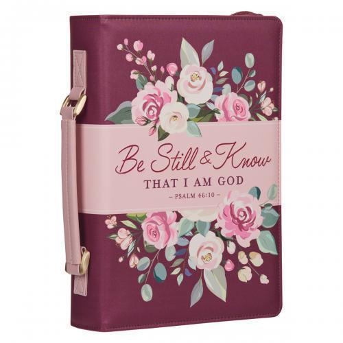 Forro Para Biblia Tamaño Mediano - Be Still And Know
