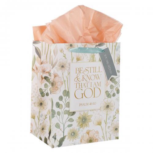 Gift Bag, Large - Be Still Peach Meadow