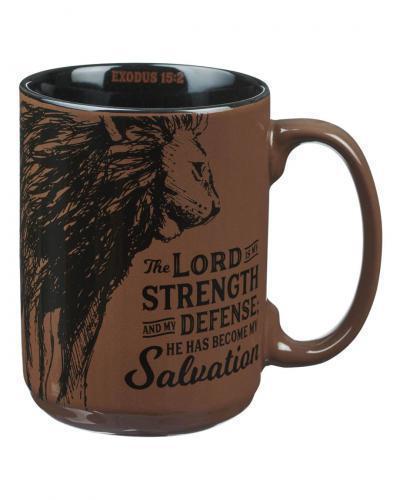 Taza de ceramica; The Lord is My Strength