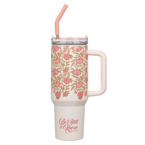 Be Still Thermal Tumbler, Pink 40 oz