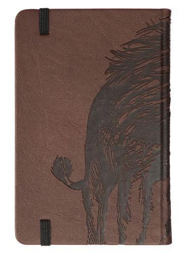 Hardcover Notebook with Faux Leather, Coffee color, with Elastic - Strength an